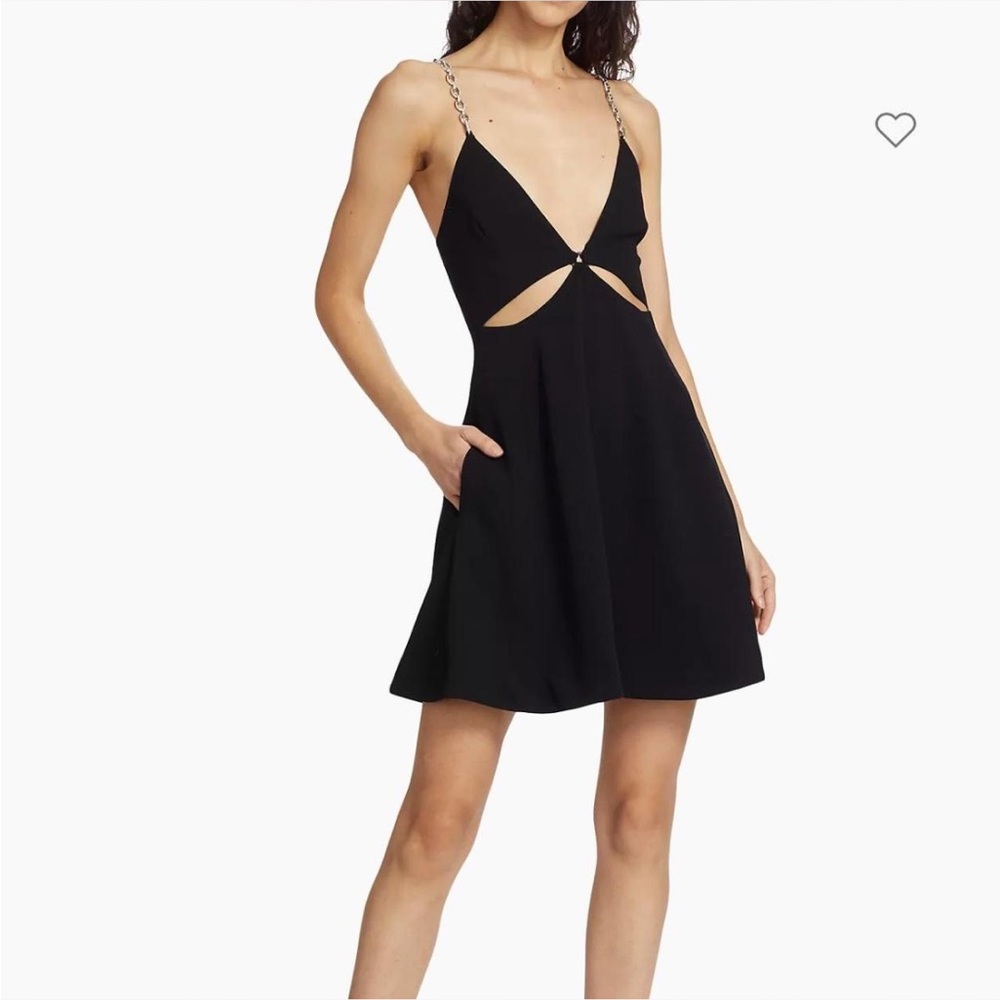 Jonathan Simkhai Black Dress with Chain Straps